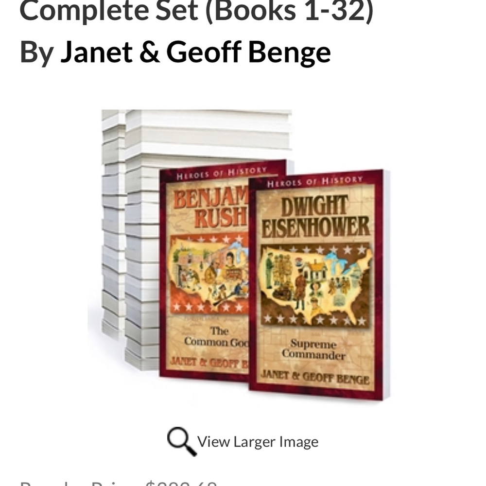 Heroes of History Complete Set (Books 1-32) Homeschool Books YWAM